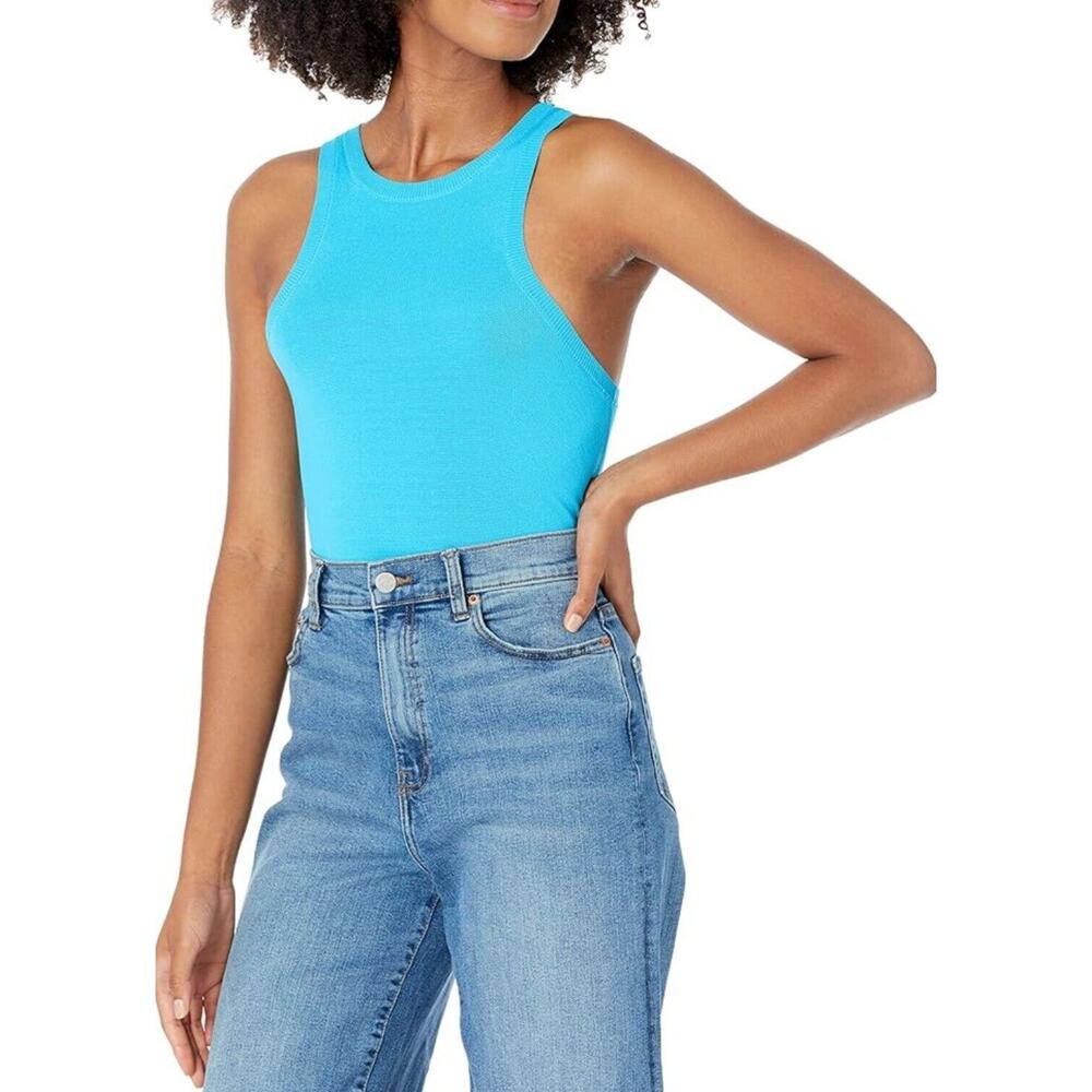 The Drop Women's Lucyswhims Fitted Cutaway Racer Tank Sweater Medium